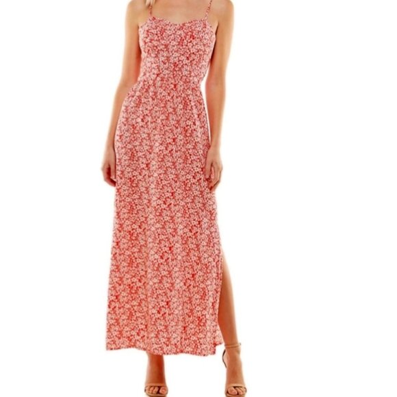 Lily Rose Dresses & Skirts - Lily Rose Red/White Floral Maxi Dress
